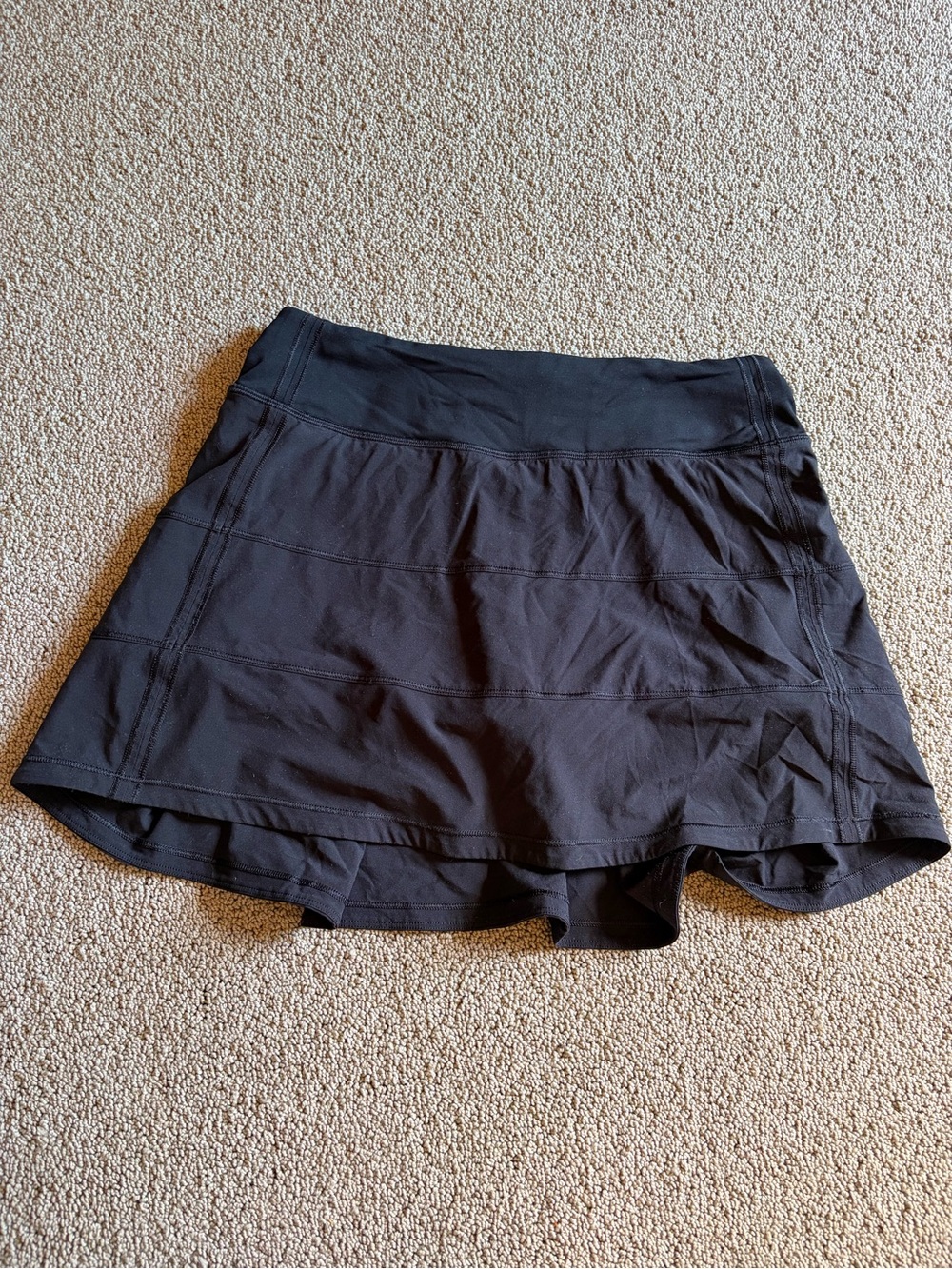 lululemon athletica Black Athletic Skort with Built-In Shorts